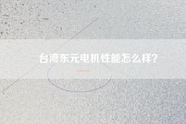 臺(tái)灣東元電機(jī)性能怎么樣？