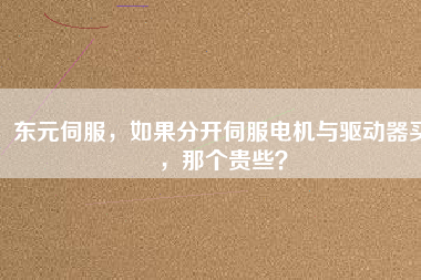東元伺服，如果分開伺服電機與驅(qū)動器買，那個貴些？